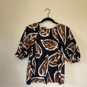 Who What Wear Printed Blouse